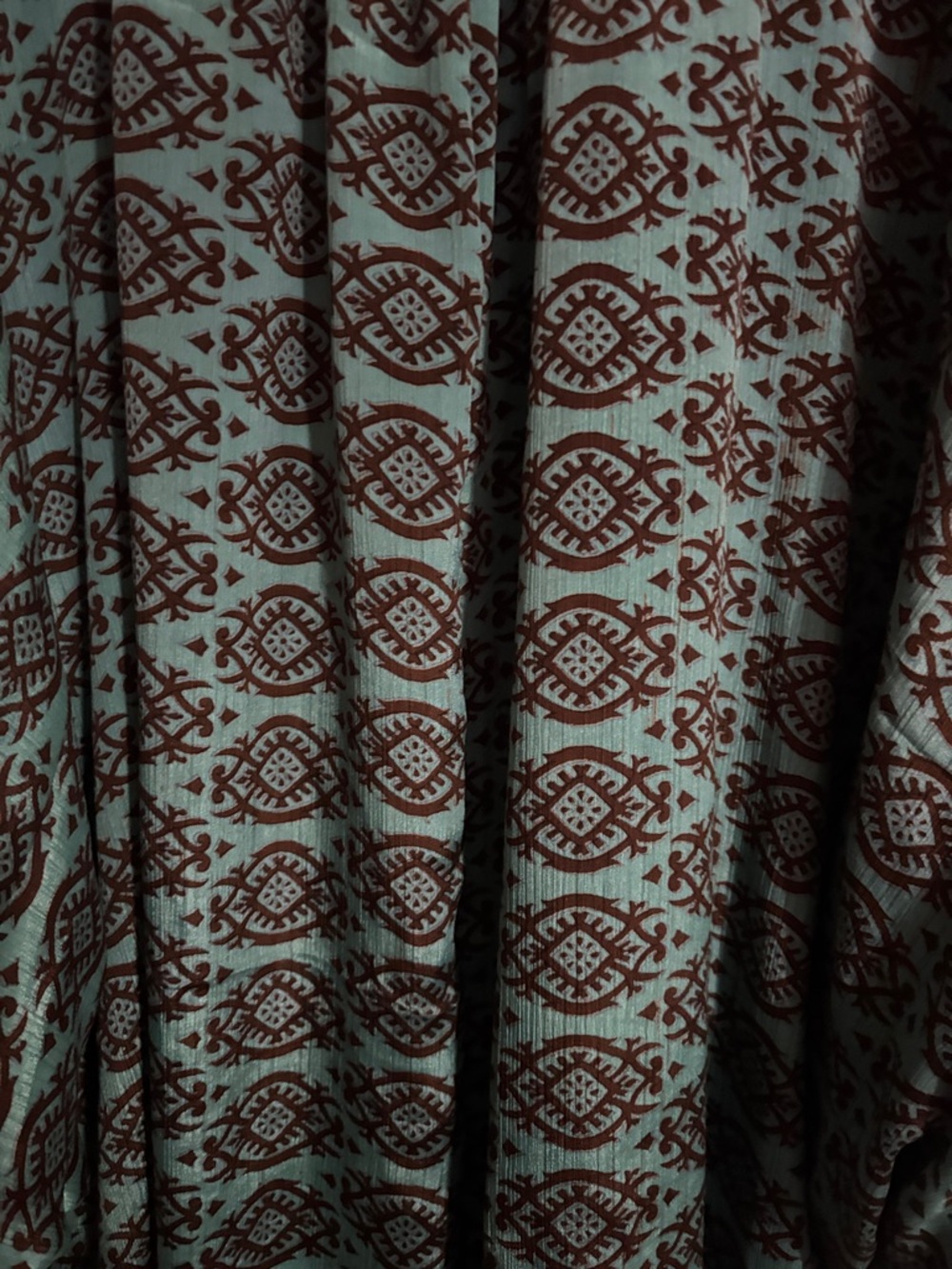 Kantha & Silk Button-Front Dolman Tunic/ Dress One Size - Picture 9 of 10